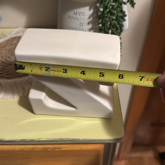 Ceramic Letter Z Decor - Picture 2 of 8